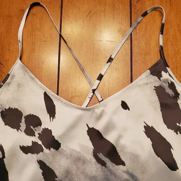 Express Sleepwear Crop Top With Overlapping Butterfly Panels In The Back Sz S - Picture 2 of 14